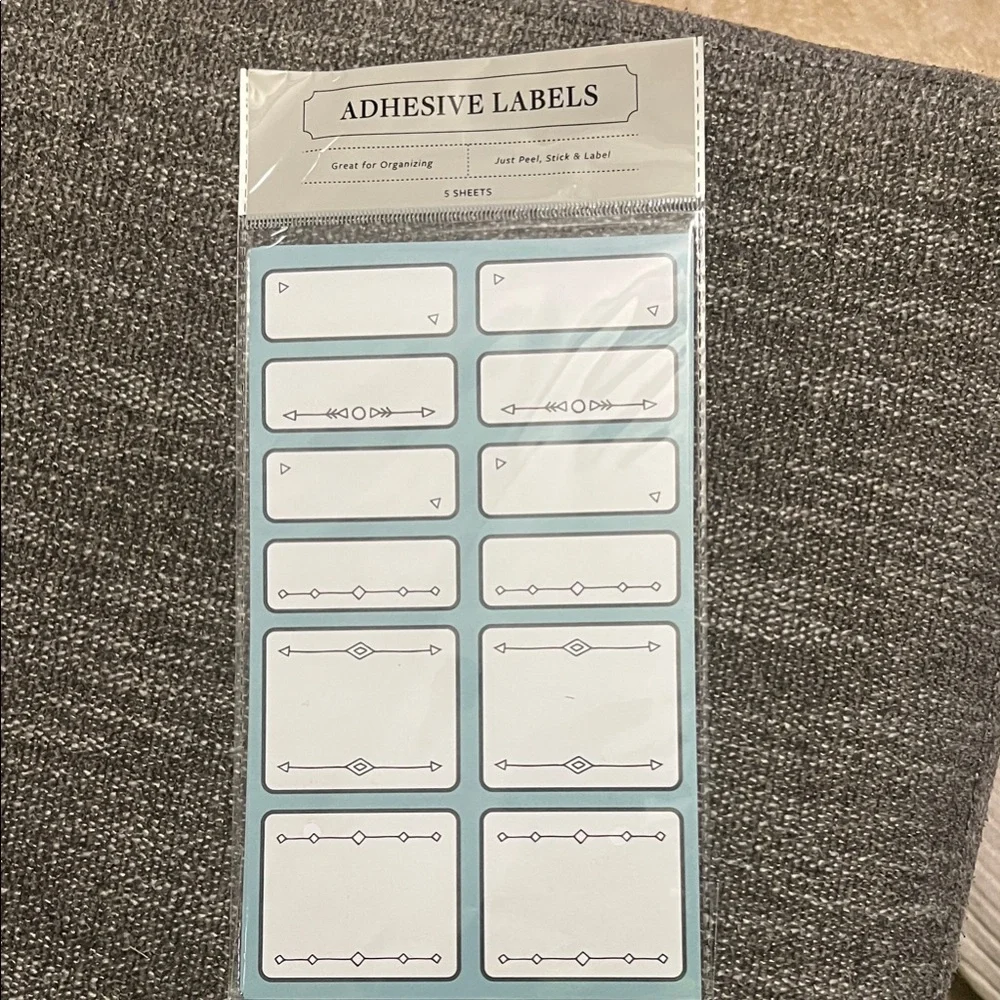 Adhesive Labels for Home Office - Blue